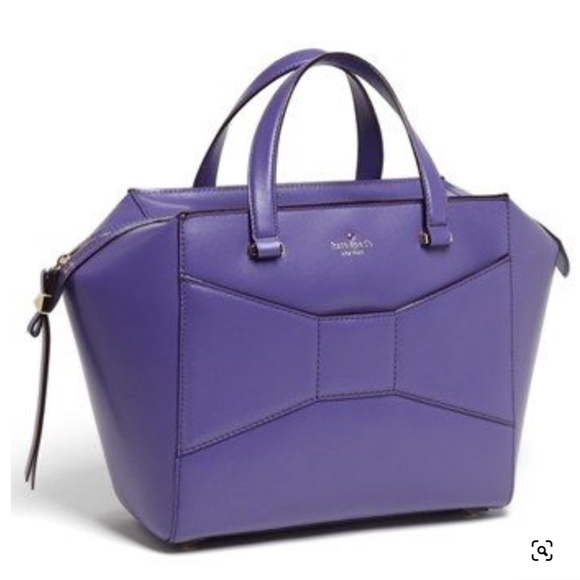 SOLD RARE Kate Spade 2 Park Avenue Beau Bag / Madison Ave Collection / Purple - Picture 4 of 15